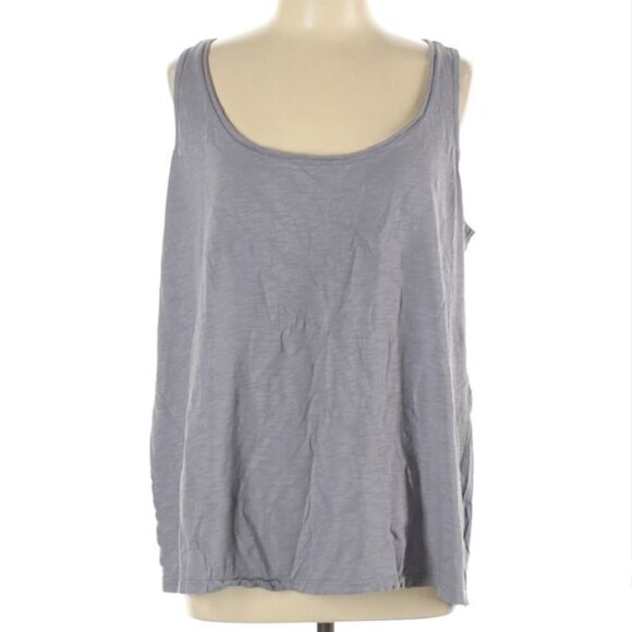 Torrid Premium Grey Scoop Neck Tank Top Tee Sz 0X - Picture 4 of 7